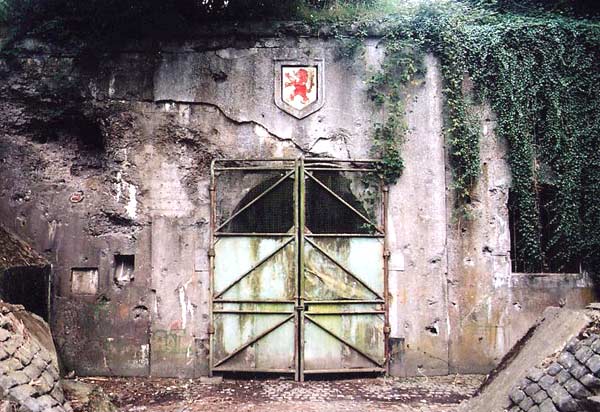 Grille d'entr�e du fort de Boncelles.