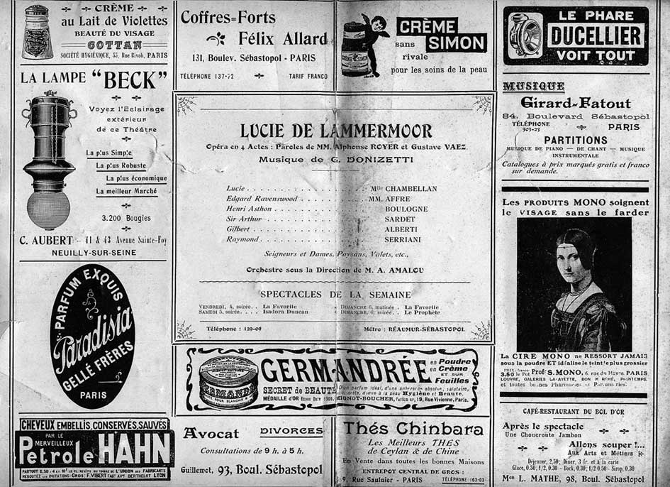 L'�clairage de ce th��tre �tait donc fourni par Beck.
    Il s'agissait de manchons � gaz, soit, mais avec gaz de ville, ac�tyl�ne ou p�trole ?