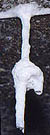Stalactite dotée d'une excroissance, taille 30 cm