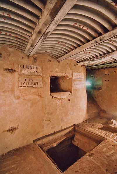 Prise d'air sous bunker.